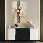 Floral 721 Canvas Art 18" x 24" / 45 x 60 cm / Black