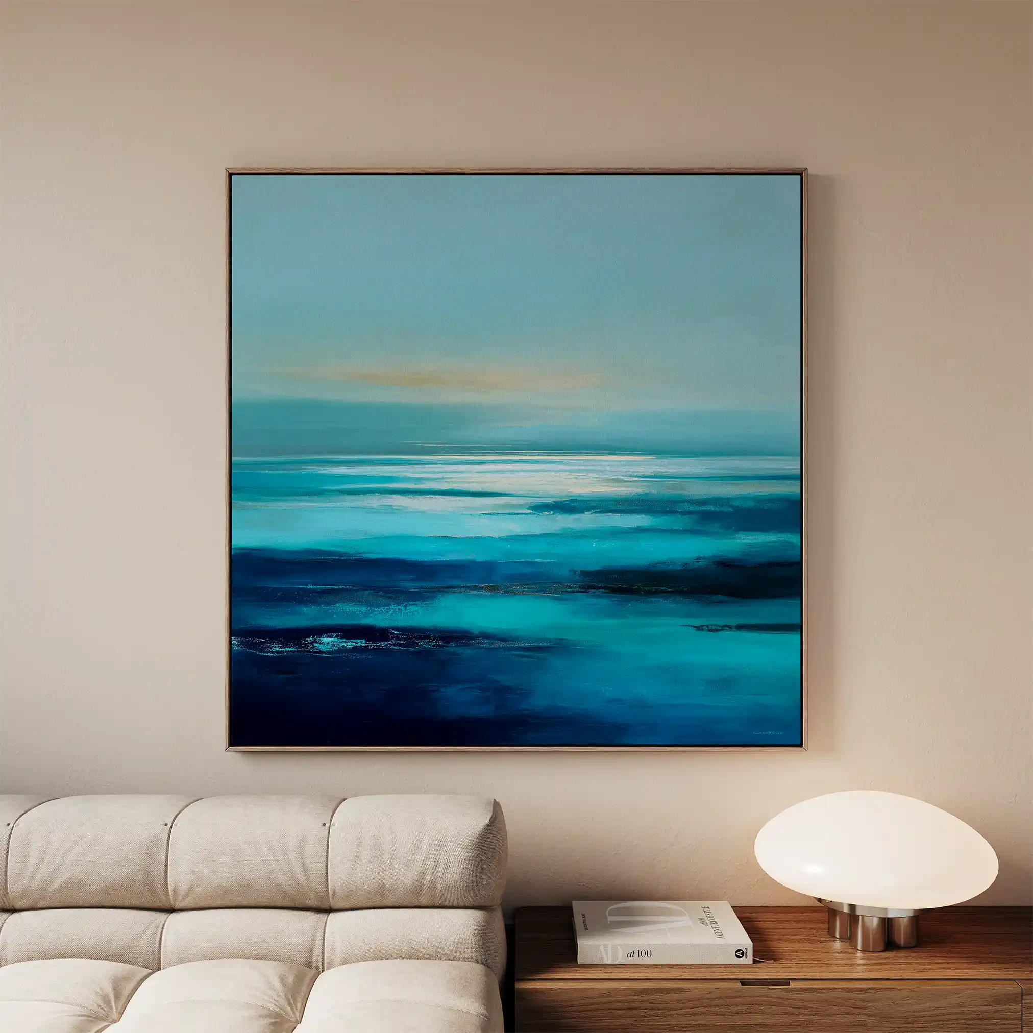 Abstract 722 Canvas Art 60 x 60 cm / Black