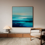 Abstract 722 Canvas Art 60 x 60 cm / Black
