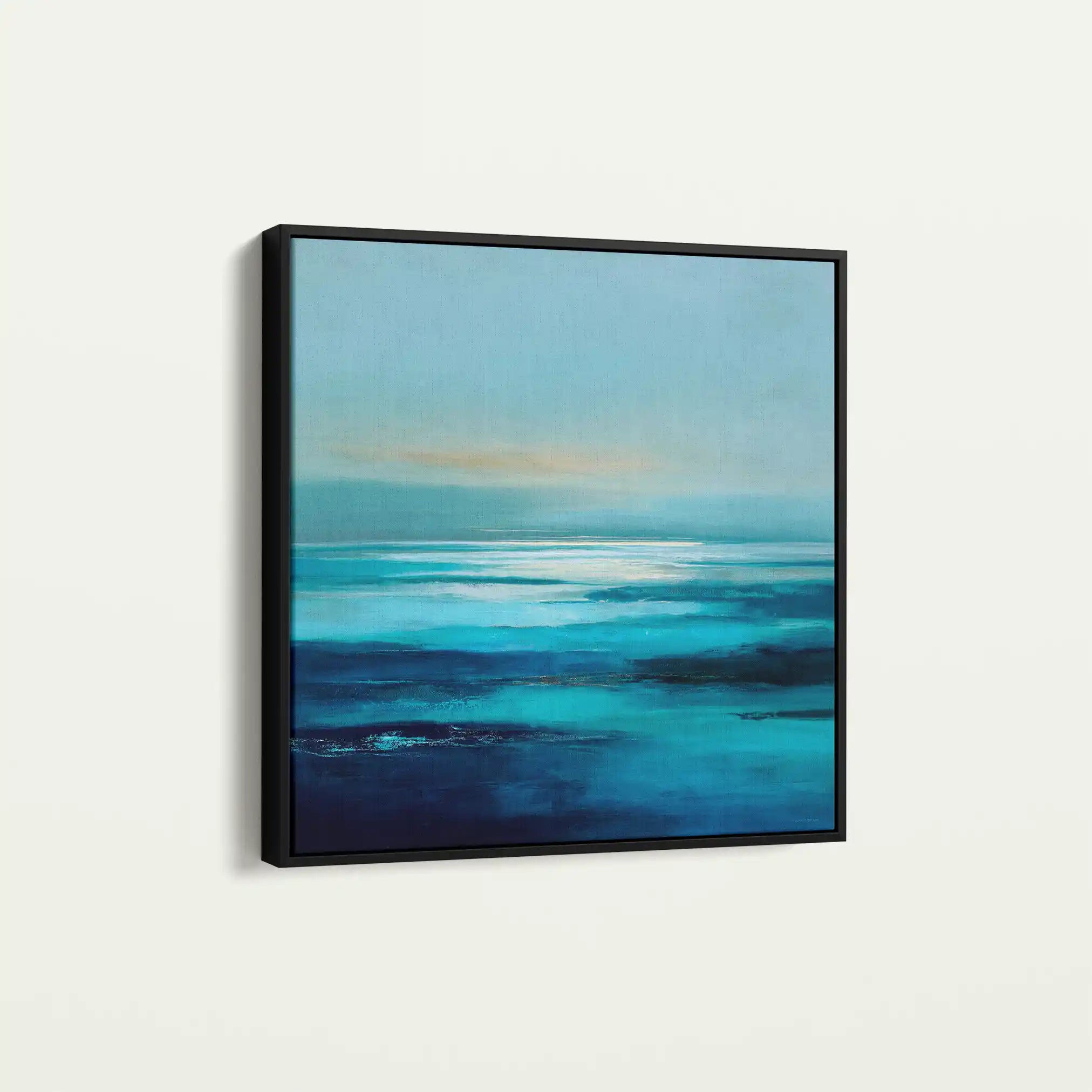Abstract 722 Canvas Art 60 x 60 cm / Black