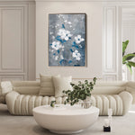 Floral 722 Canvas Art 18" x 24" / 45 x 60 cm / Black