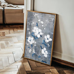 Floral 722 Canvas Art 18" x 24" / 45 x 60 cm / Black