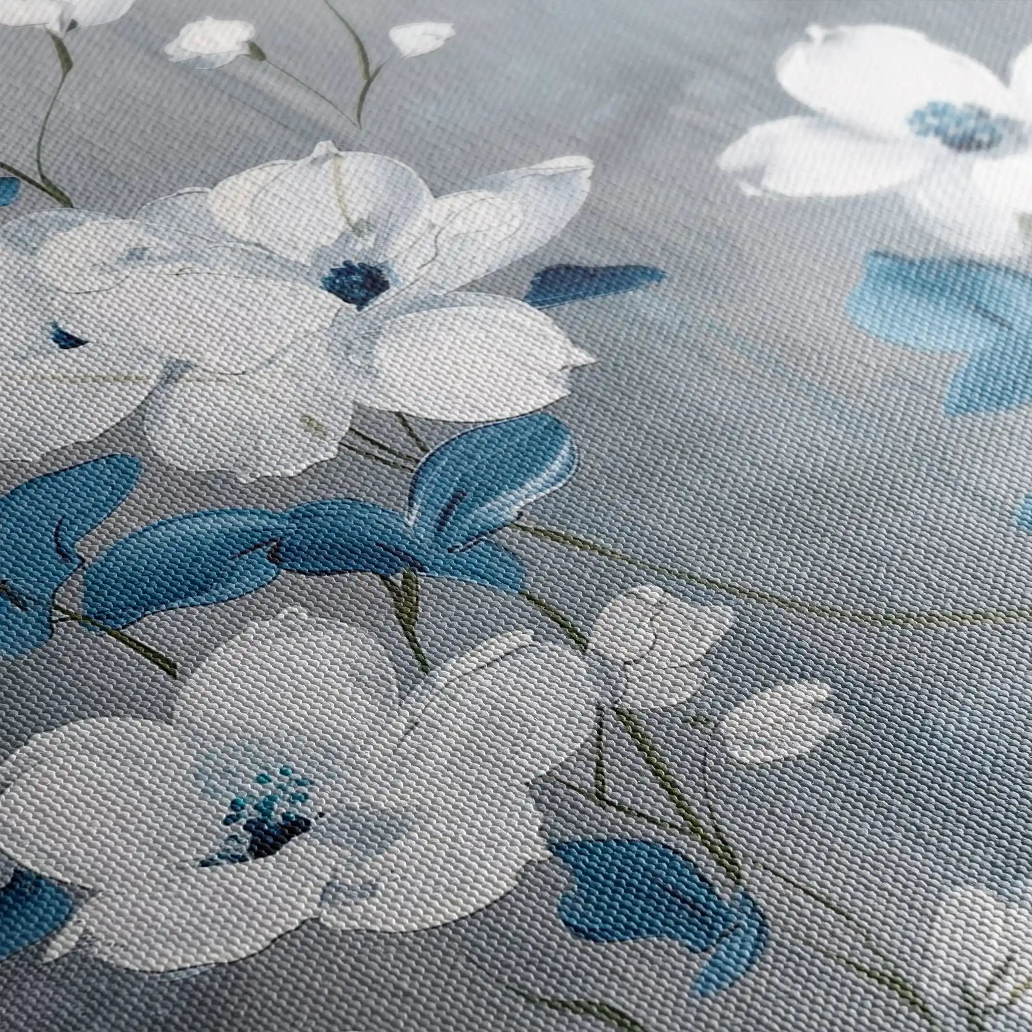 Floral 722 Canvas Art 60 x 40 cm / Black
