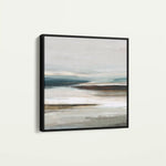 Abstract 723 Canvas Art 16" x 16" / 40 x 40 cm / Black