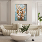 Floral 723 Canvas Art 18" x 24" / 45 x 60 cm / Black
