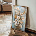 Floral 723 Canvas Art 18" x 24" / 45 x 60 cm / Black