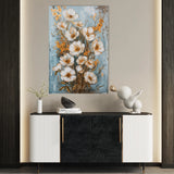 Floral 723 Canvas Art 18" x 24" / 45 x 60 cm / Black