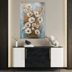 Floral 723 Canvas Art 60 x 40 cm / Black