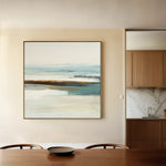 Abstract 724 Canvas Art 16" x 16" / 40 x 40 cm / Black