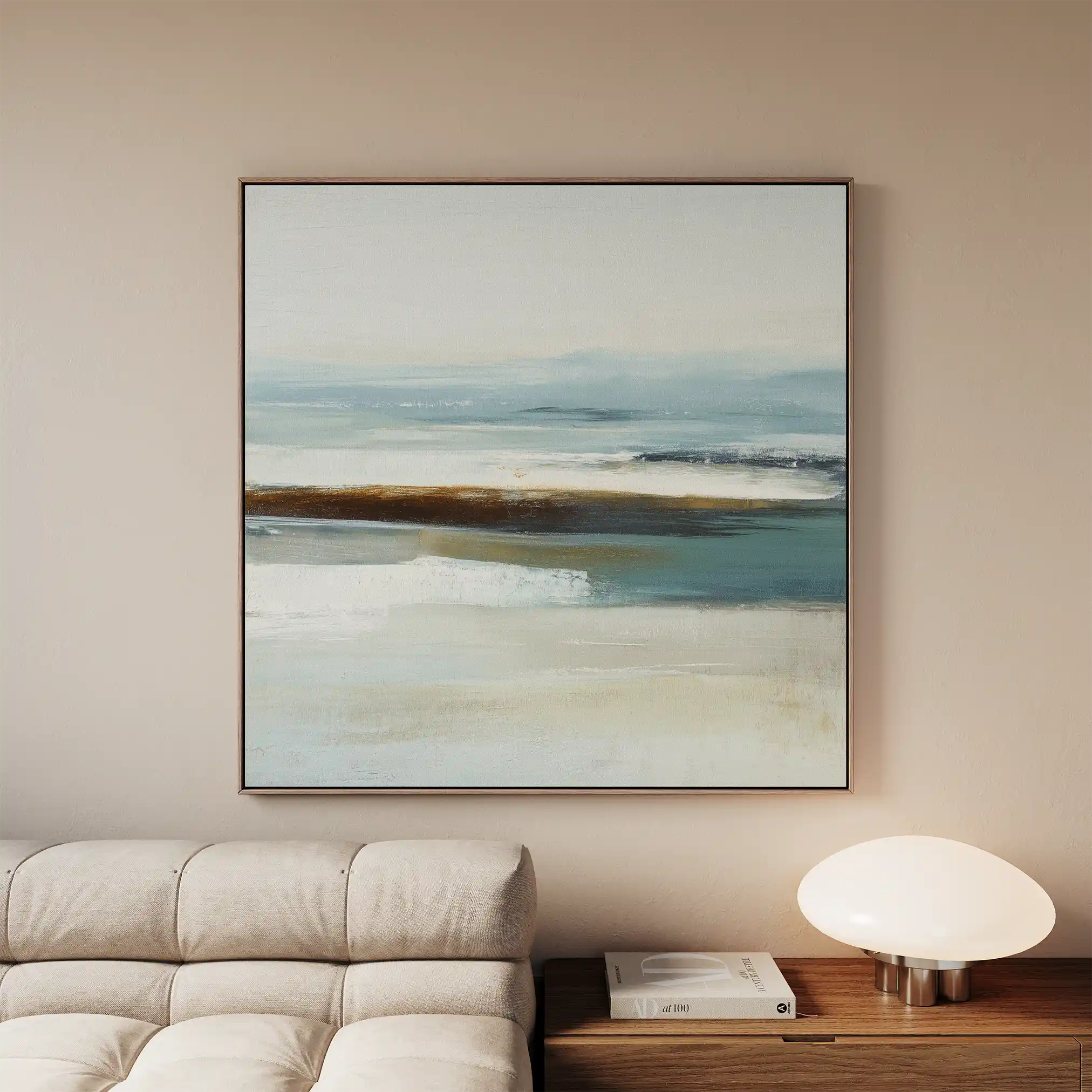 Abstract 724 Canvas Art 60 x 60 cm / Black