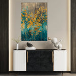 Floral 724 Canvas Art 18" x 24" / 45 x 60 cm / Black