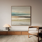 Abstract 725 Canvas Art 16" x 16" / 40 x 40 cm / Black