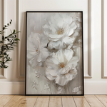 Floral 725 Canvas Art 18" x 24" / 45 x 60 cm / Black