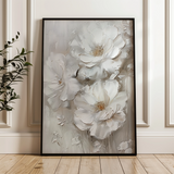 Floral 725 Canvas Art 18" x 24" / 45 x 60 cm / Black