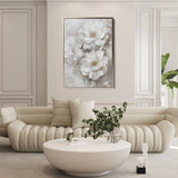 Floral 725 Canvas Art 18" x 24" / 45 x 60 cm / Black