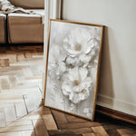 Floral 725 Canvas Art 18" x 24" / 45 x 60 cm / Black