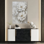 Floral 725 Canvas Art 18" x 24" / 45 x 60 cm / Black