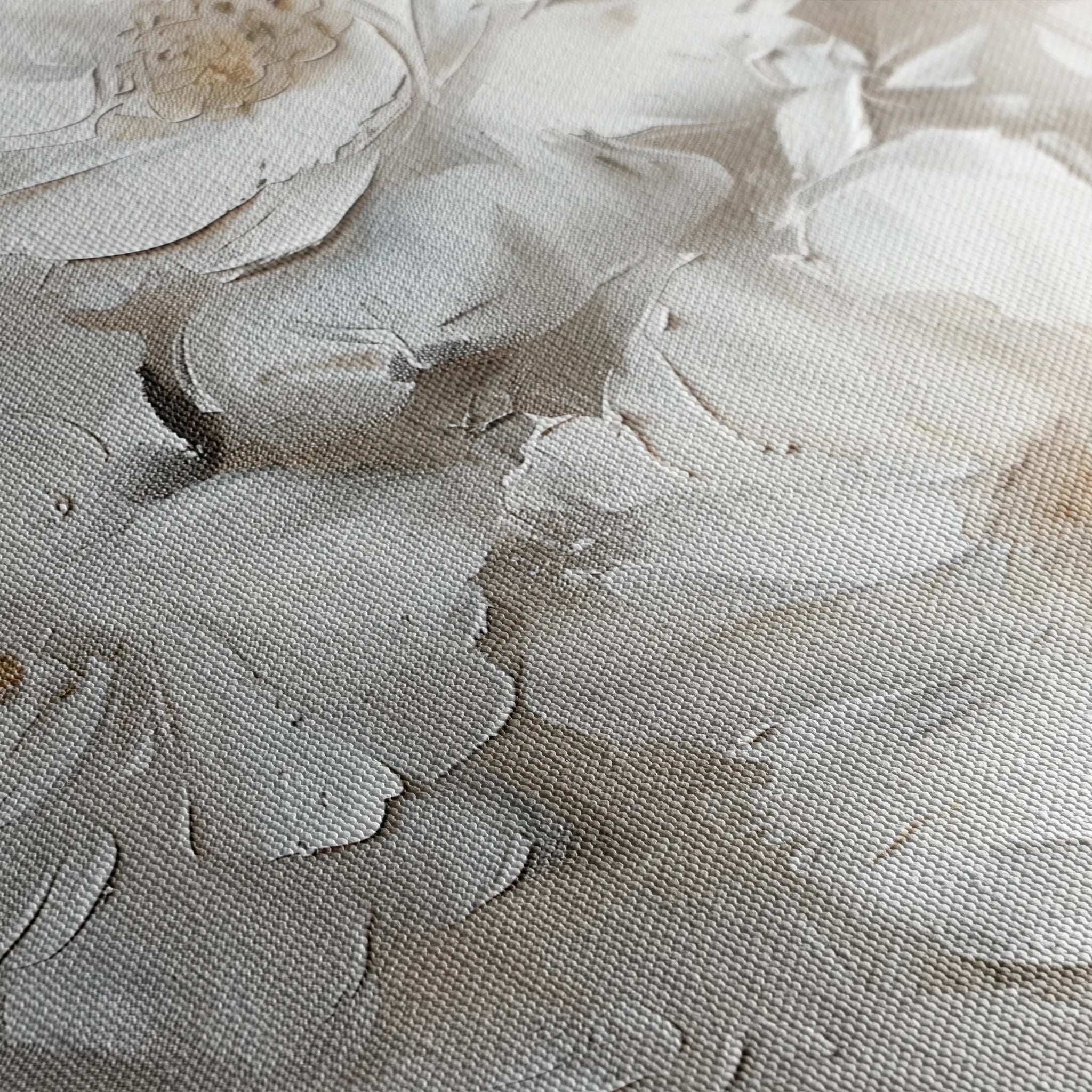 Floral 725 Canvas Art 18" x 24" / 45 x 60 cm / Black