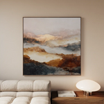 Abstract 726 Canvas Art 60 x 60 cm / Black