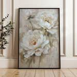 Floral 726 Canvas Art 18" x 24" / 45 x 60 cm / Black