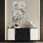 Floral 726 Canvas Art 18" x 24" / 45 x 60 cm / Black