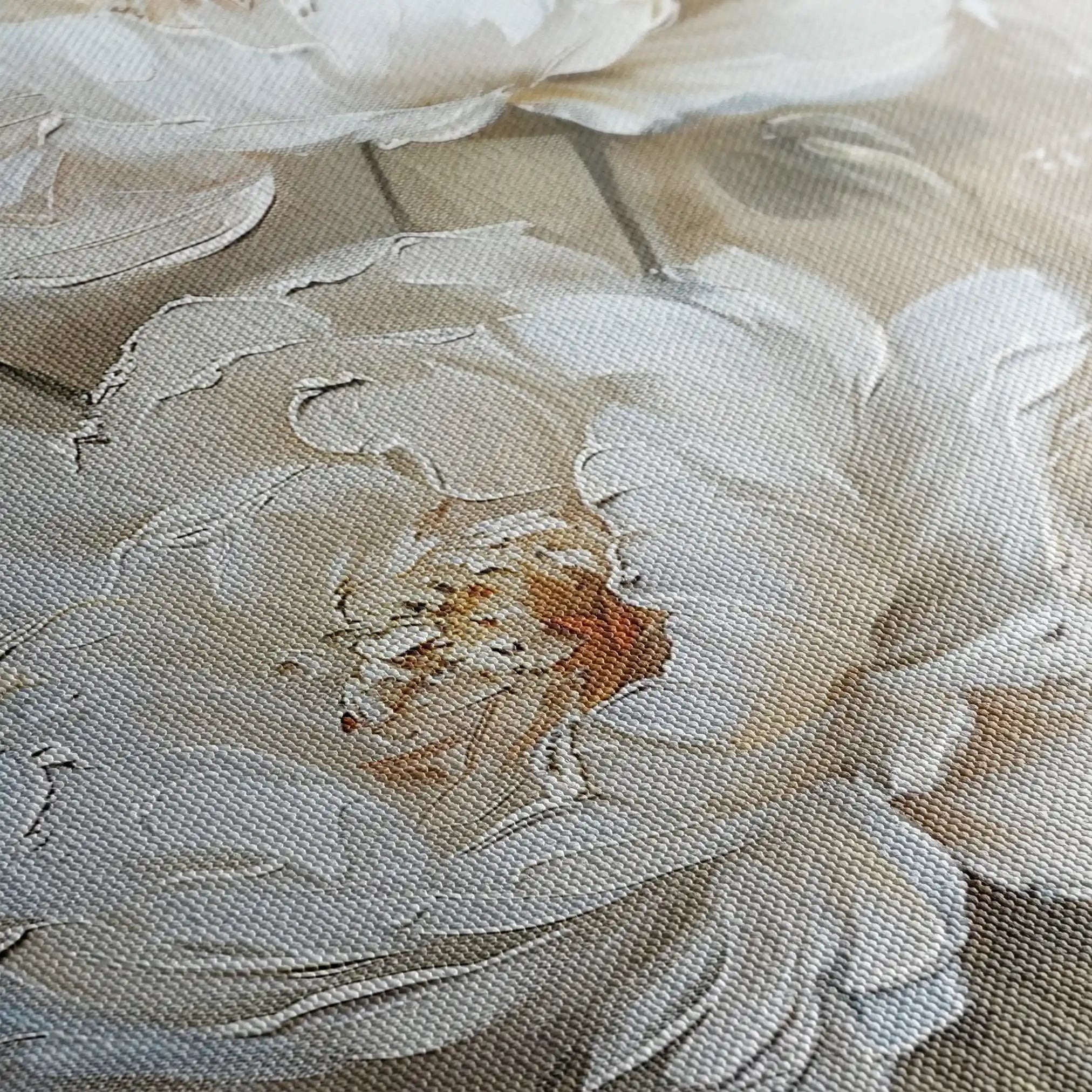 Floral 726 Canvas Art 18" x 24" / 45 x 60 cm / Black