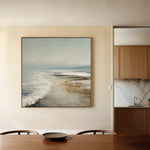 Abstract 727 Canvas Art 16" x 16" / 40 x 40 cm / Black