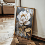 Floral 727 Canvas Art 18" x 24" / 45 x 60 cm / Black