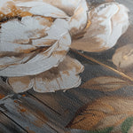 Floral 727 Canvas Art 18" x 24" / 45 x 60 cm / Black