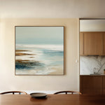 Abstract 728 Canvas Art 16" x 16" / 40 x 40 cm / Black