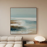 Abstract 728 Canvas Art 16" x 16" / 40 x 40 cm / Black