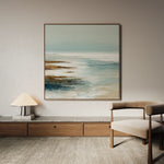 Abstract 728 Canvas Art 16" x 16" / 40 x 40 cm / Black