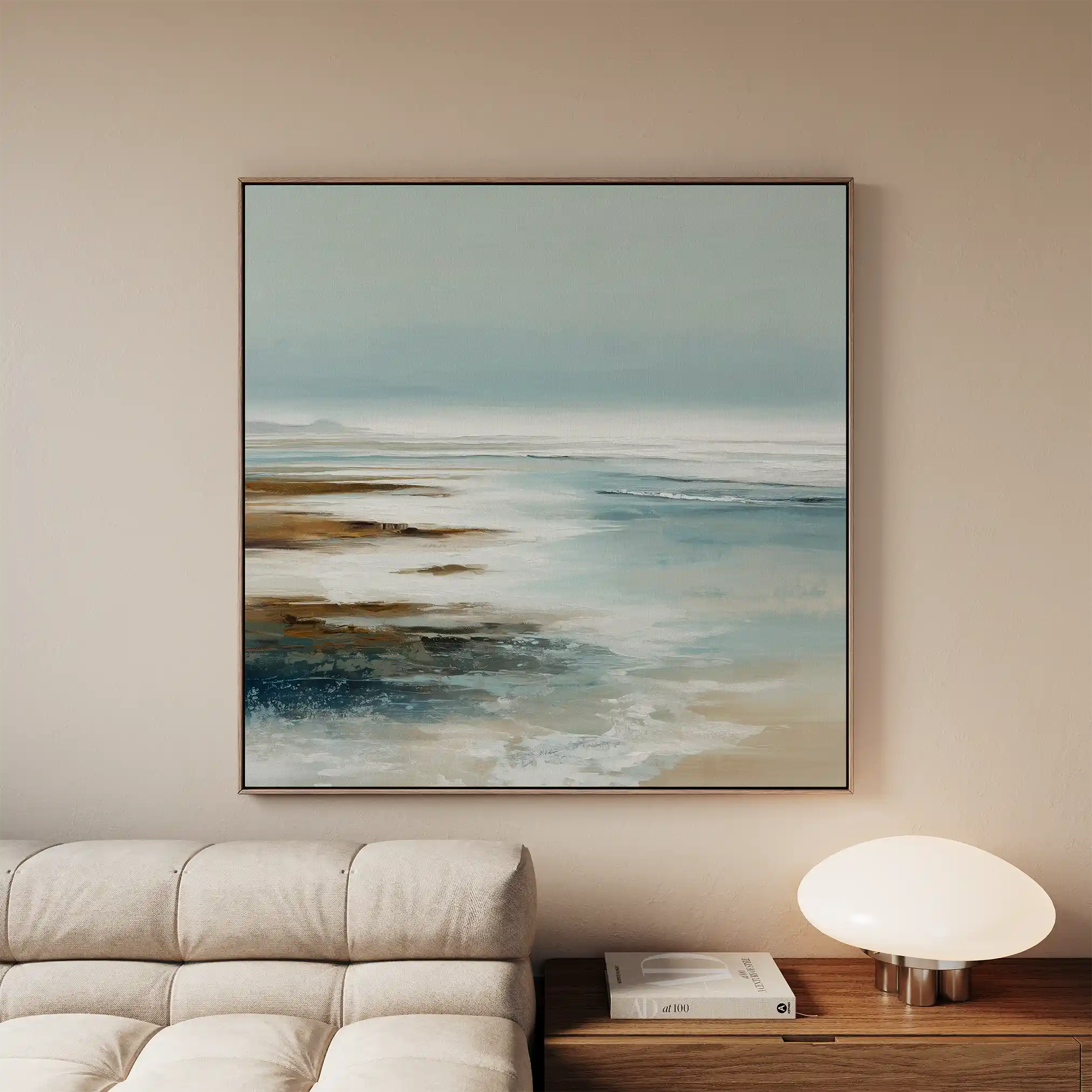 Abstract 728 Canvas Art 60 x 60 cm / Black