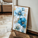 Floral 728 Canvas Art 18" x 24" / 45 x 60 cm / Black