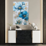 Floral 728 Canvas Art 18" x 24" / 45 x 60 cm / Black