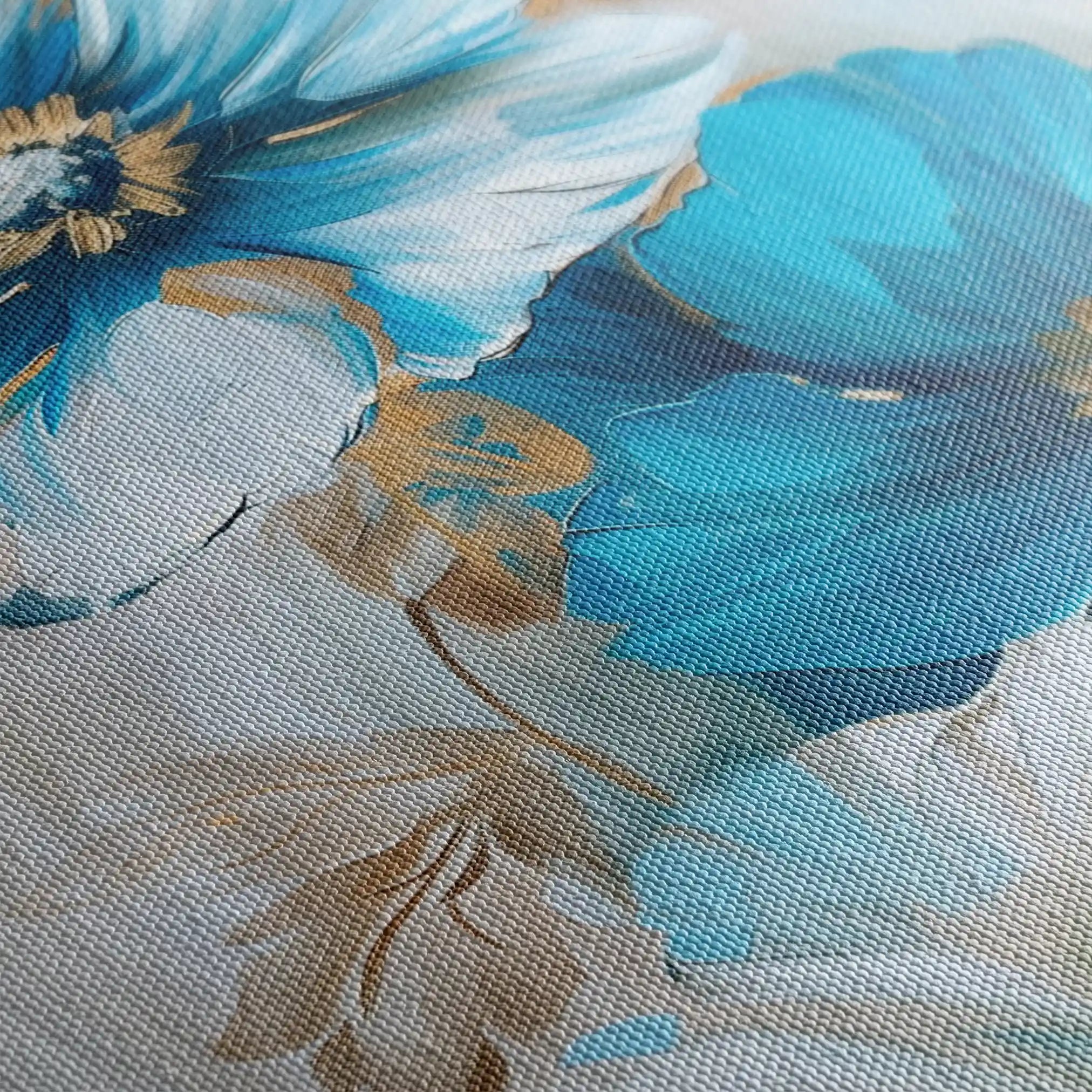 Floral 728 Canvas Art 60 x 40 cm / Black