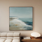Abstract 729 Canvas Art 16" x 16" / 40 x 40 cm / Black