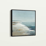 Abstract 729 Canvas Art 16" x 16" / 40 x 40 cm / Black