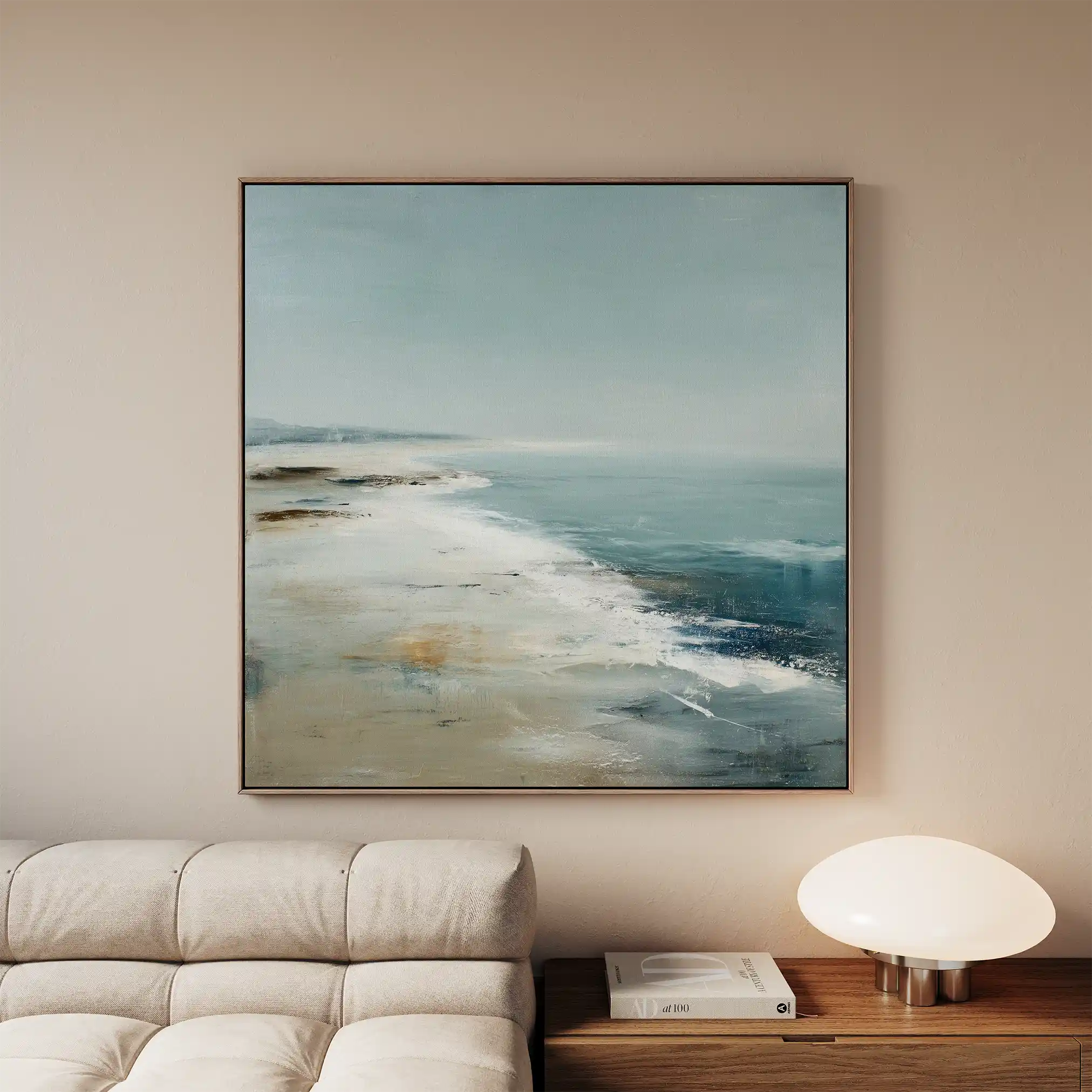 Abstract 729 Canvas Art 60 x 60 cm / Black