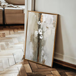 Floral 729 Canvas Art 18" x 24" / 45 x 60 cm / Black