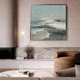 Abstract 730 Canvas Art 16" x 16" / 40 x 40 cm / Black