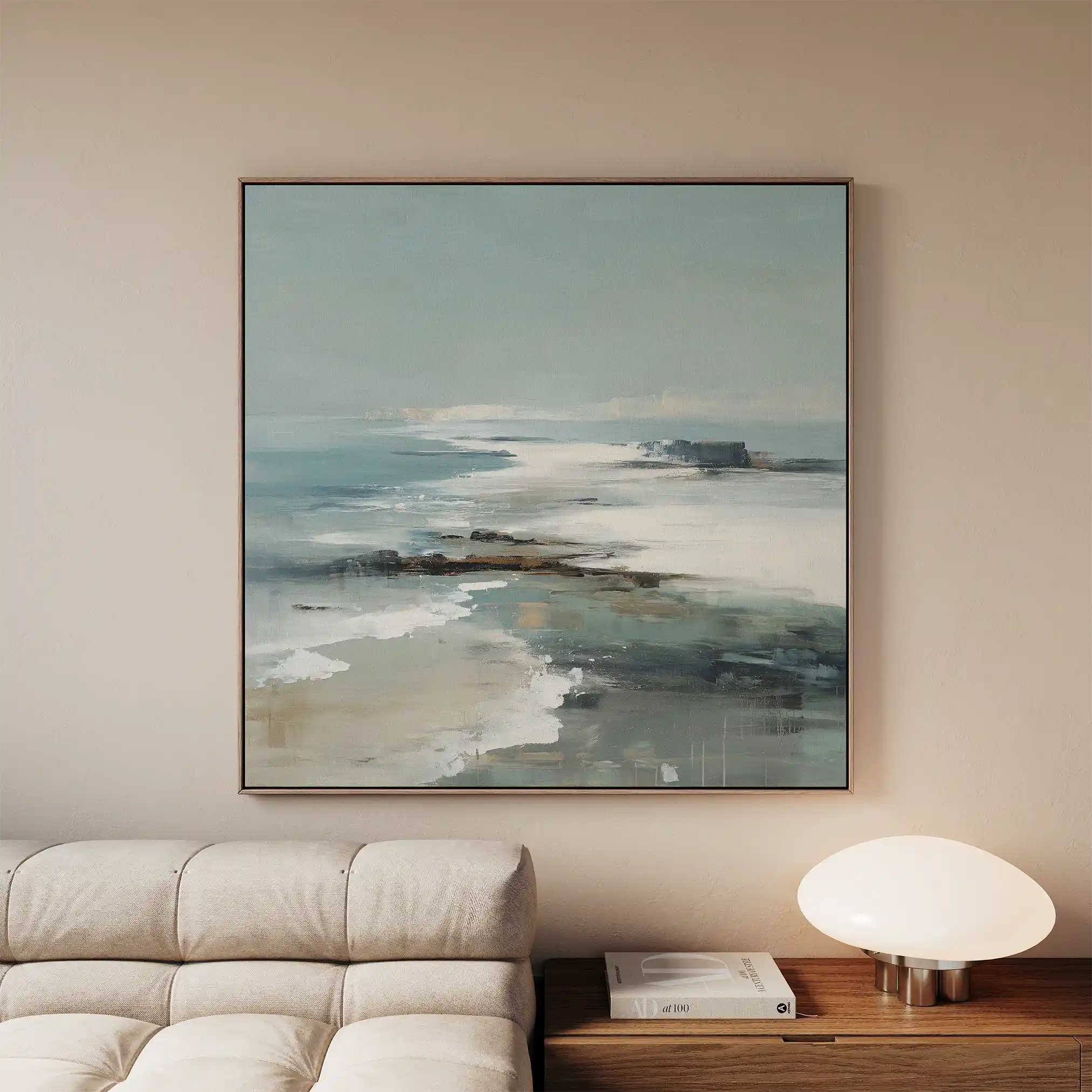 Abstract 730 Canvas Art 60 x 60 cm / Black