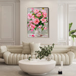 Floral 730 Canvas Art 18" x 24" / 45 x 60 cm / Black