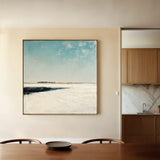 Abstract 731 Canvas Art 16" x 16" / 40 x 40 cm / Black