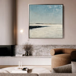 Abstract 731 Canvas Art 16" x 16" / 40 x 40 cm / Black