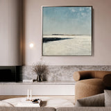 Abstract 731 Canvas Art 16" x 16" / 40 x 40 cm / Black