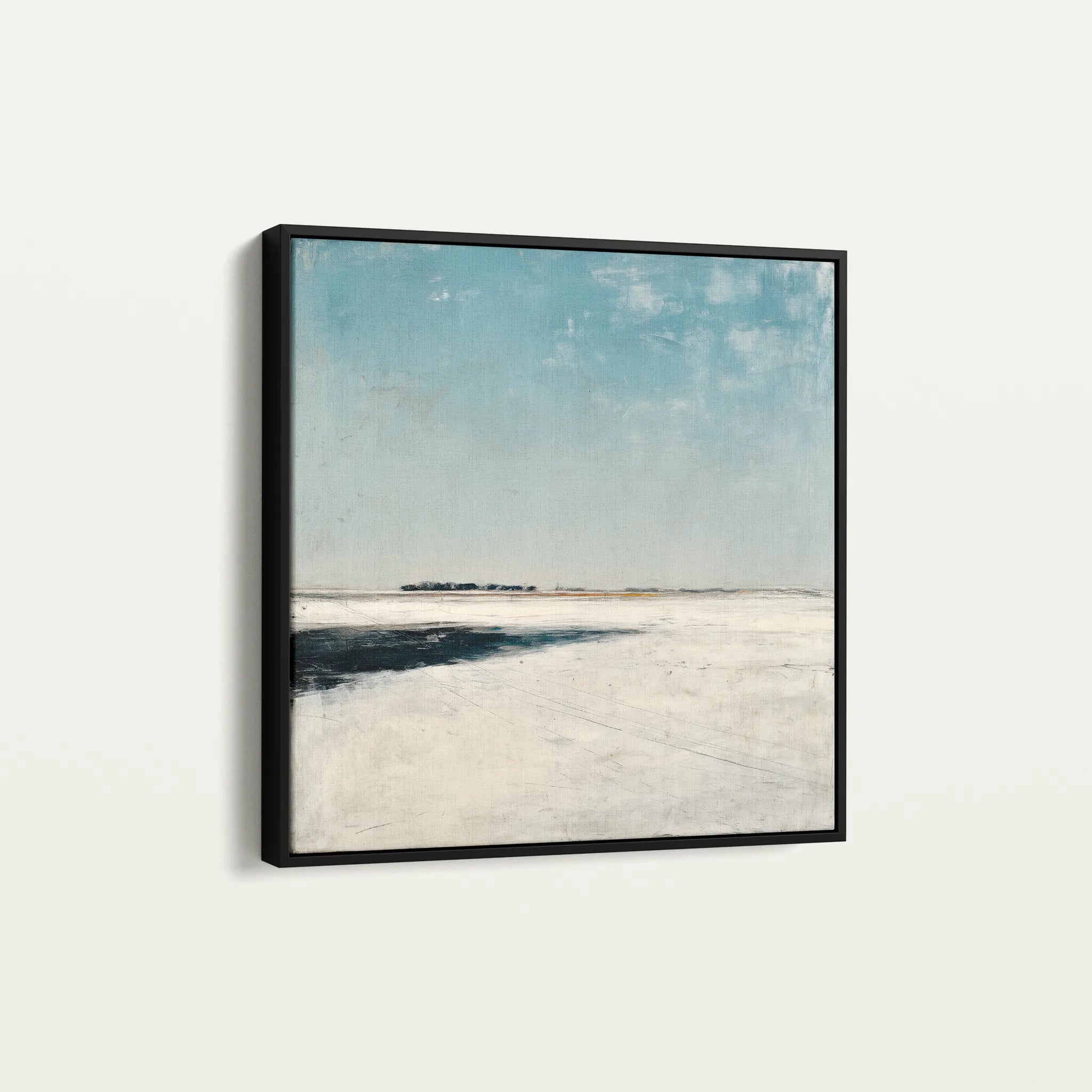 Abstract 731 Canvas Art 16" x 16" / 40 x 40 cm / Black