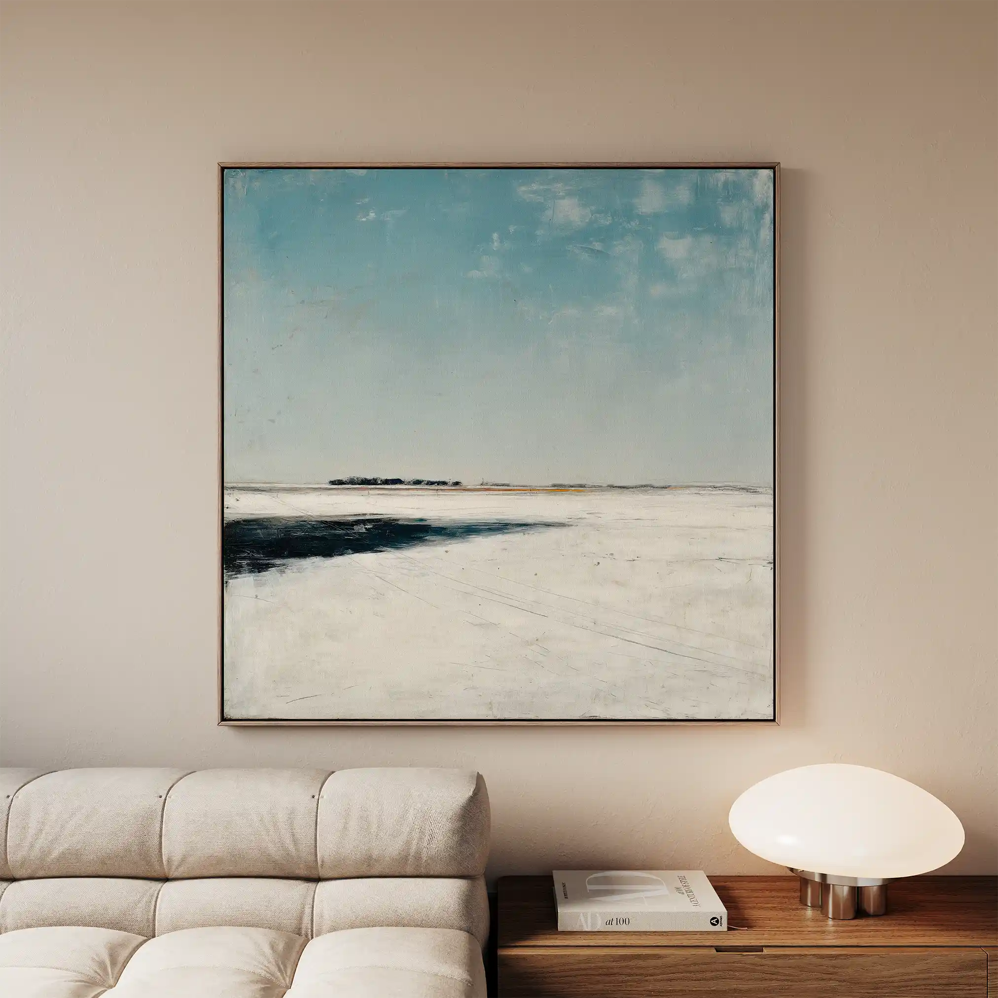 Abstract 731 Canvas Art 60 x 60 cm / Black