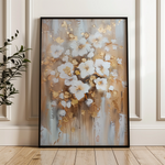 Floral 731 Canvas Art 18" x 24" / 45 x 60 cm / Black