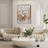 Floral 731 Canvas Art 18" x 24" / 45 x 60 cm / Black